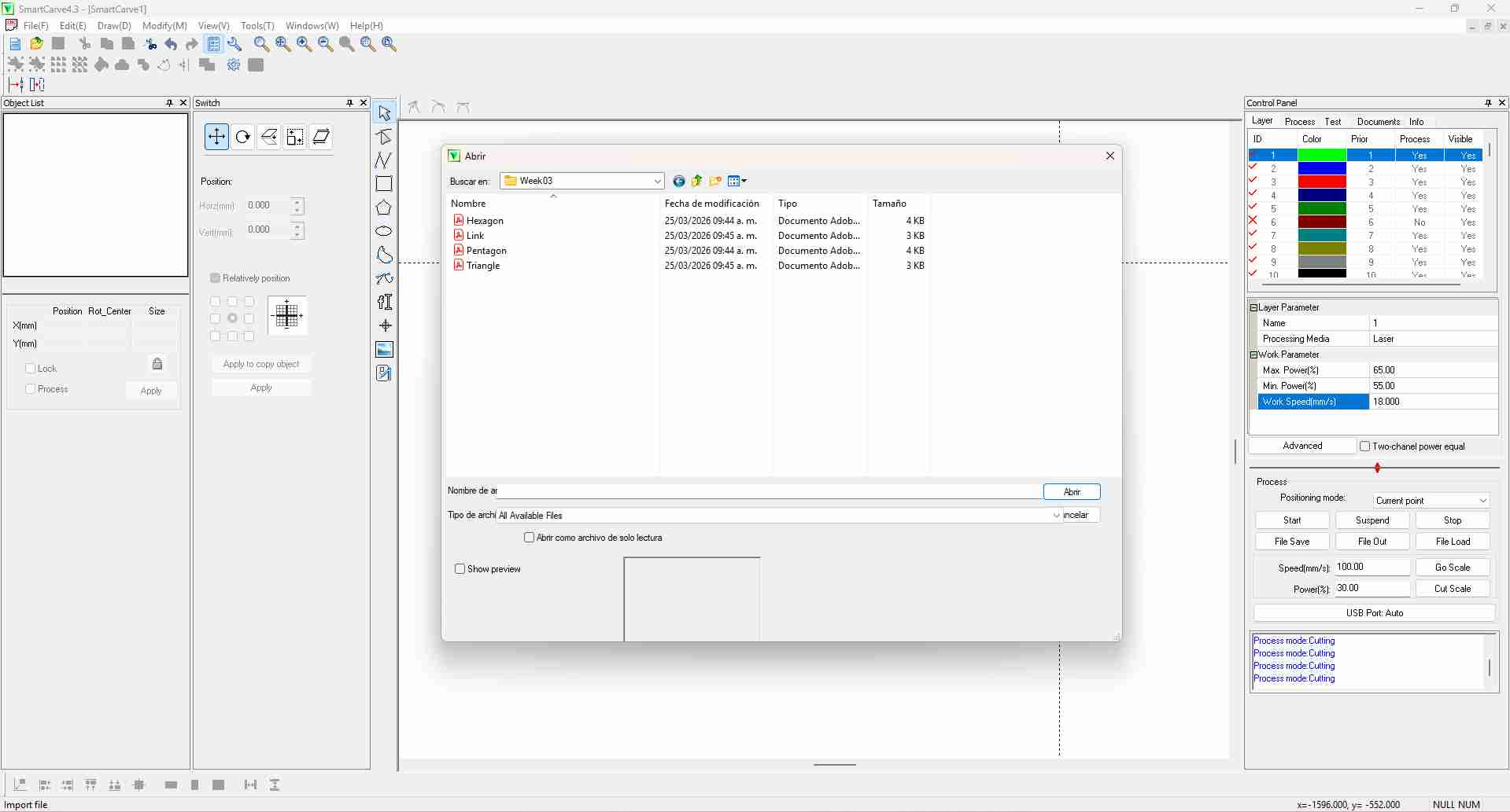 Import file